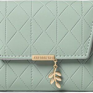 Sage Quilted Card Holder RIFD